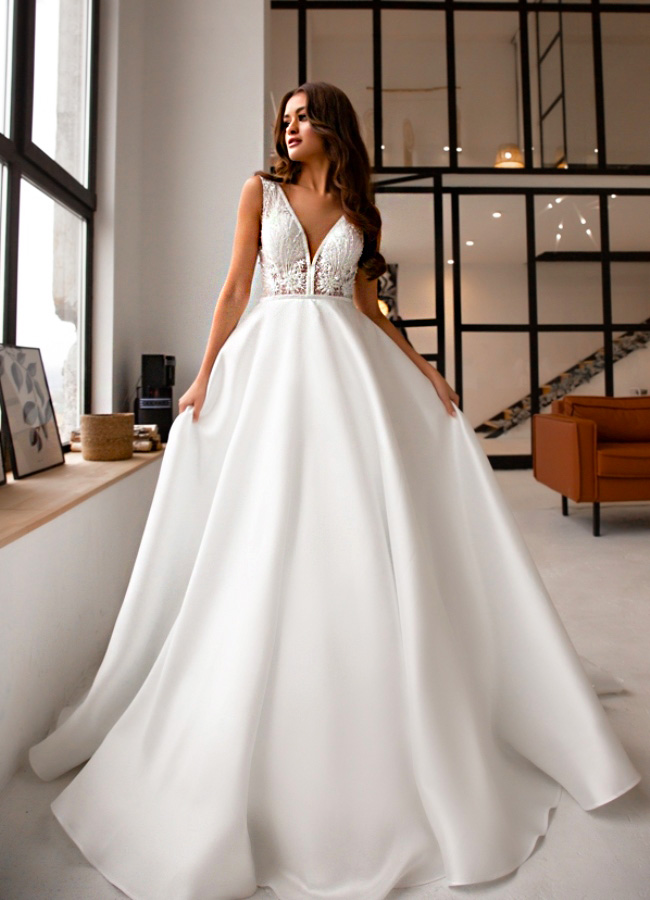 классическое свадебное платье, свадебное платье классика, свадебное платье минимализм