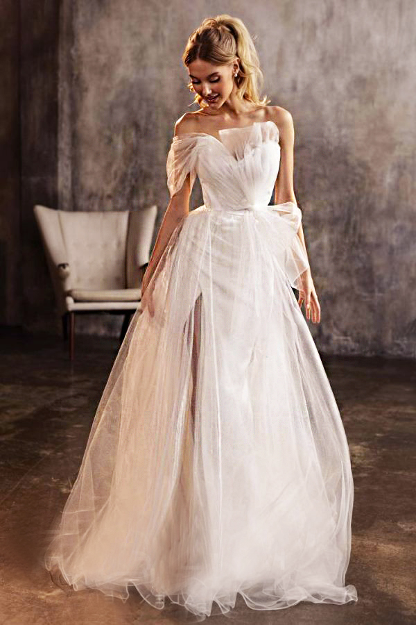 свадебное платье трансформер, свадебное платье трансформер с отстегивающейся юбкой, свадебное платье трансформер со съемными рукавами, свадебное платье трансформер изменяющееся